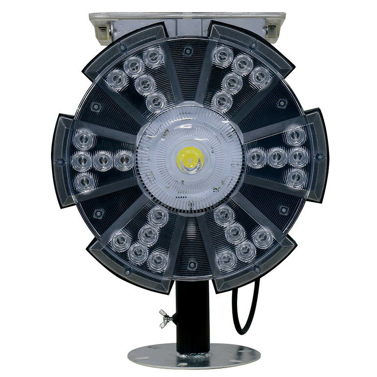 ソーラー式LED回転灯・ソーラー電源・φ300(インフィニティ)回転灯 大型回転灯 ソーラー回転灯 LED回転灯 中型回転灯|安全・防災・衛生用品店