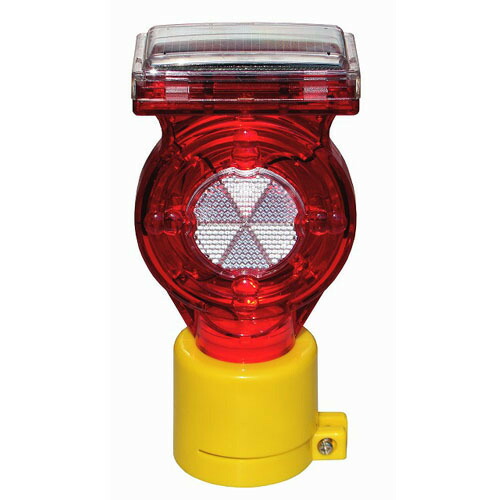 楽天市場】ソーラー式セフティーフラッシュ（赤点滅）工事灯 点滅灯