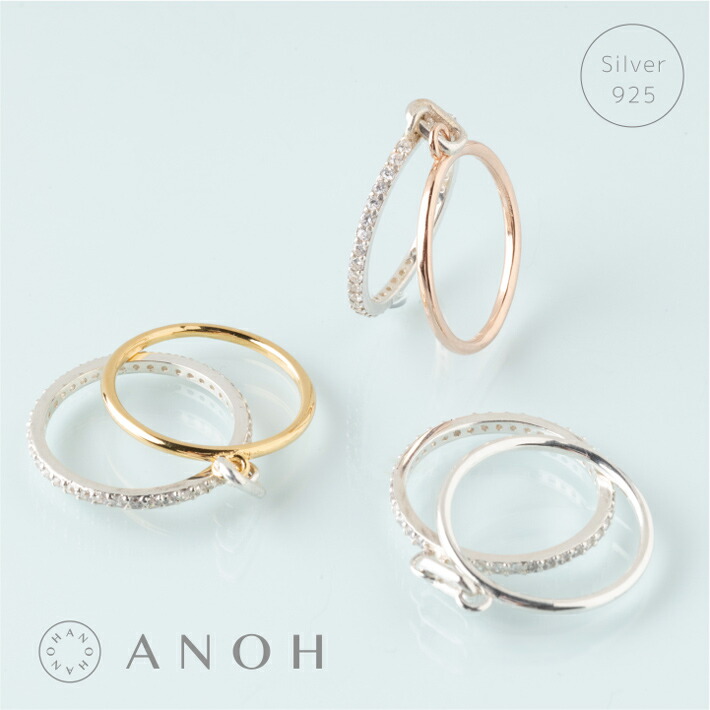 楽天市場 Silver925 バイカラービジューリング レディース アクセサリー リング 指輪 シルバー925 シルバー ゴールド ピンクゴールド ａｎｏｈ アクセサリー