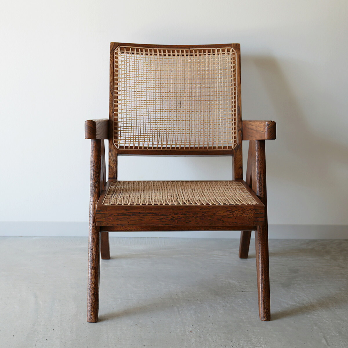 ピエール・ジャンヌレ アーム イージーチェア 1人 チーク 古材 木製 Pierre Jeanneret Easy Chair リプロダクト ピエールジャンヌレ ル・コルビュジエ デザイナーズ家具 インド