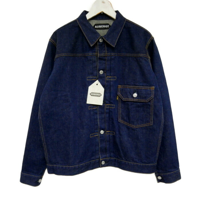【美品】AUBERGE オーベルジュ ファースト型Gジャン「PREMIER」44 美品】AUBERGE オーベルジュ ファースト型Gジャン「PREMIER」44