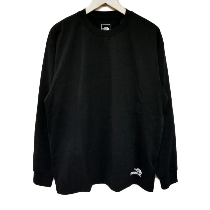 THE NORTH FACE STANDARD ノースフェイス 国内正規 25SS L/S STANDARD Hem Logo Tee ヘムロゴTシャツ 長袖 NT32534R K ブラック 黒 L【中古】