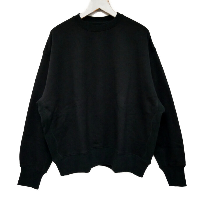 BELL STAMP WEAR ベルスタンプウェア 国内置き目 25AW NEW RIVER WAVE SWEAT C/N CREW NECK ニューリバーウェーブスウェット 労働者の一団のど首 トレーナー 25F-BSW04 BLACK 黒いこと 黒 L【中古】