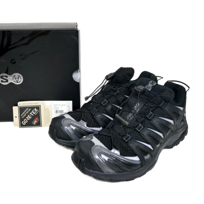SALOMON×SLAM JAM サロモン ゲットージャム XA PRO 3D GTX GORE-TEX スニーカー テック 479743 Black Alloy 黒いこと 黒 US9 27【中古】