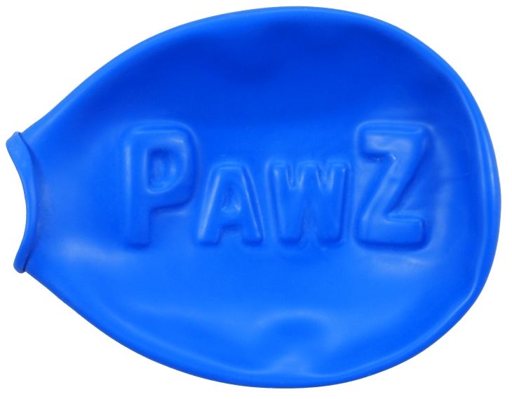 【ポイント3倍】Pawsポウズラバードッグブーツ肉球保護防水ブルーMサイズ小型犬中型犬12枚天然ゴム