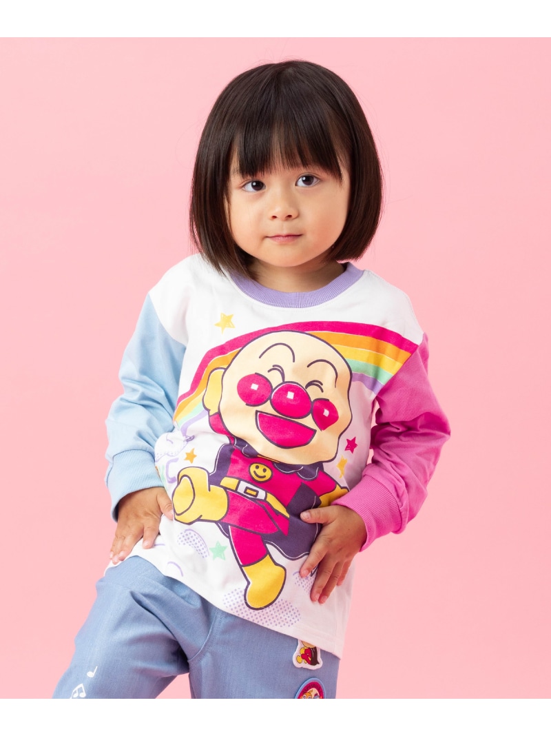 ANPANMAN KIDS COLLECTION/(K)アンパンマンカラフル長袖Tシャツ ANPANMAN KIDS COLLECTION アンパンマンキッズコレクション トップス カットソー・Tシャツ ピンク ブルー【送料無料】[ Fashion]