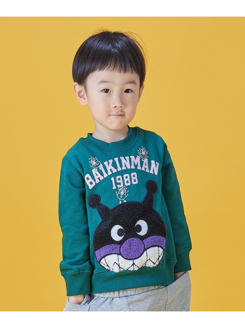ANPANMAN KIDS COLLECTION/(K)BIGアップリケポケットトレーナー ANPANMAN KIDS COLLECTION アンパンマンキッズコレクション トップス スウェット・トレーナー レッド グリーン【送料無料】[ Fashion]