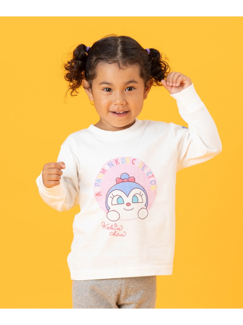 ANPANMAN KIDS COLLECTION/(K)ばいきんまんコキンちゃんひょっこり長袖Tシャツ ANPANMAN KIDS COLLECTION アンパンマンキッズコレクション トップス カットソー・Tシャツ ホワイト ブラック【送料無料】[ Fashion]
