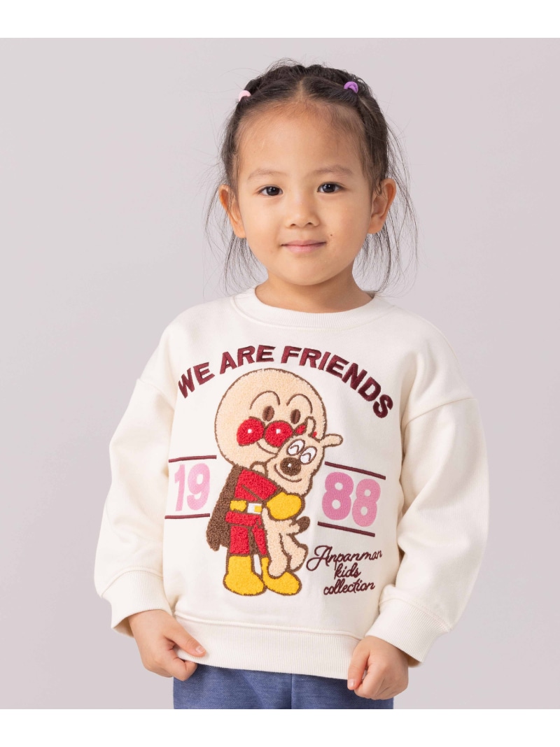 APKC/(K)HUGさがら刺繍トレーナー ANPANMAN KIDS COLLECTION アンパンマンキッズコレクション トップス スウェット・トレーナー ホワイト ネイビー【送料無料】[ Fashion]