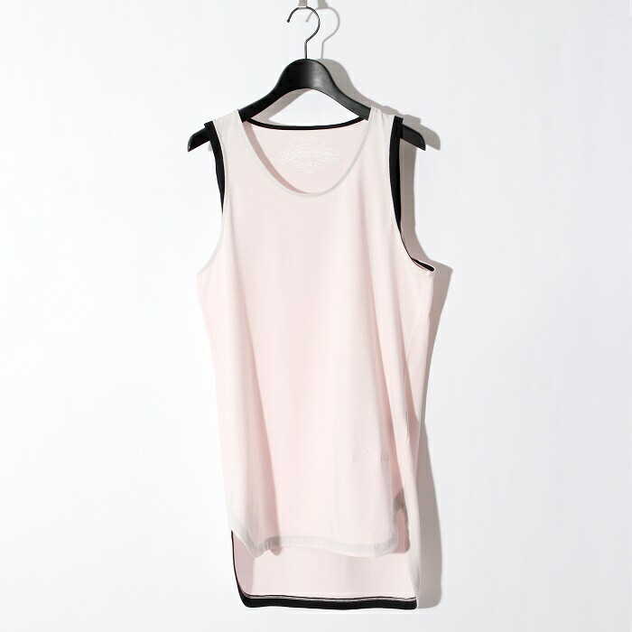 2905104/BLACK HONEY CHILI COOKIE/Switching Sleeve Crew Neck/タンクトップ/ノースリーブ/抗菌素材/PINK/ピンク