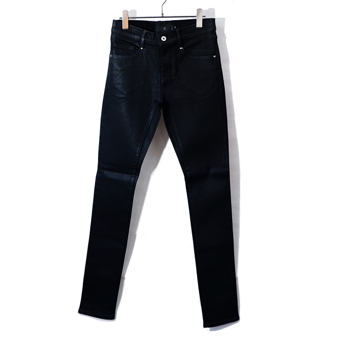 210340506/ys Yuji SUGENO/COATING TWIN POWER SKINNY DENIM PT/BLACK/スキニー/ジーンズ/デニム/伸ばすこと/黒いこと/リジット/上塗り