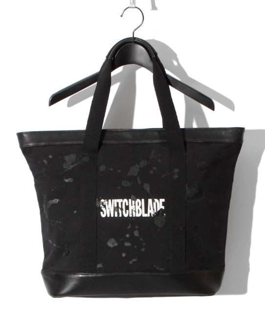 SWITCHBLADE/スイッチブレード/1201702/SPLASH CANVAS TOTE BAG (with POUCH)/BLACK