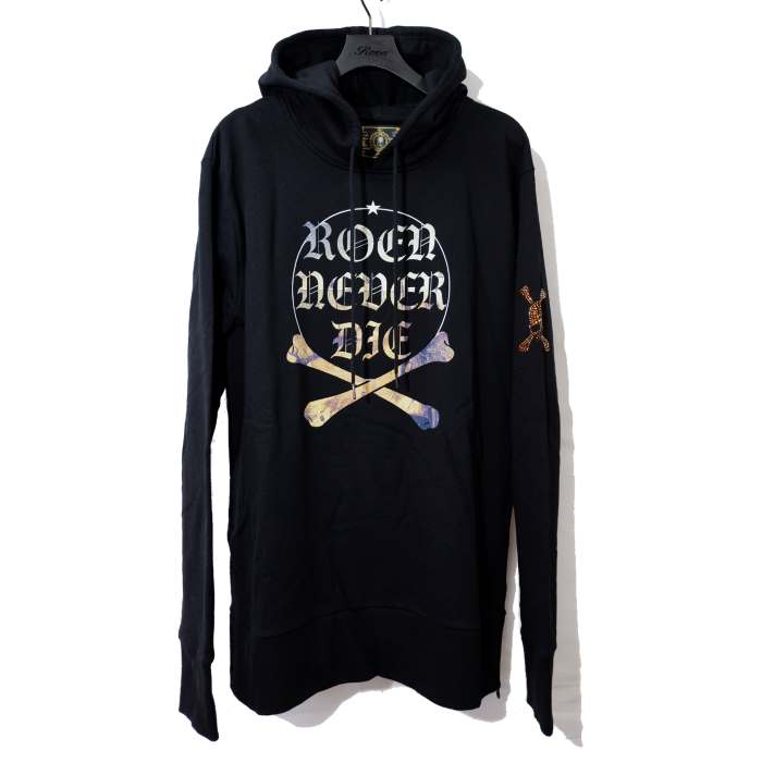Roen/ロエン/78047014/VICTORY HOODIE/ロエン/BLACK/黒/ブラック/SWEAT/スウェット/パーカー/HOODIE/スワロフスキー