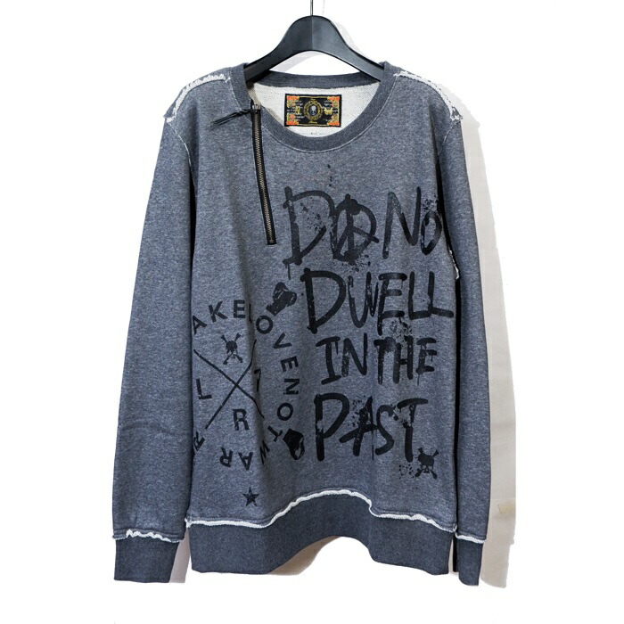 Roen/77147017/MULTI PRINT SWEAT/スウェット/クルーネック/C-NECK/SKULL/スカル/ロエン