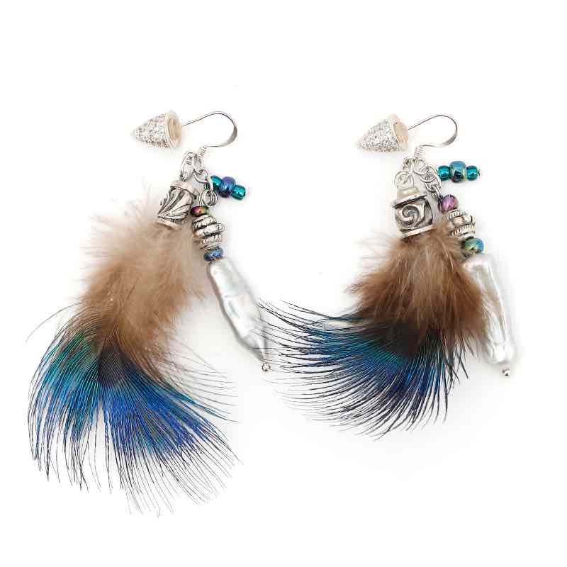 RN-084 / Ranunculus / ラナンキュラス / 蜘蛛 / クモ / Pierce / BLUE / アクセサリー / ACCESSORY / ジュエリー / JEWERLY / ピアス