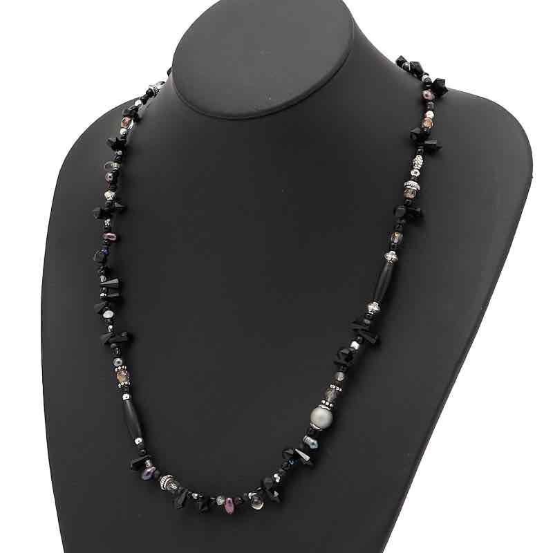 RN-106 / Ranunculus / ラナンキュラス / Necromancer＜Trinita＞ /ネクロマンサー〈トリニータ〉Bracelet＆Necklace＆maskchain / BLACK / 添え物 / ACCESSORY / 宝飾品 / JEWERLY / 頸飾り / 腕輪 / 恍けるチェーン店