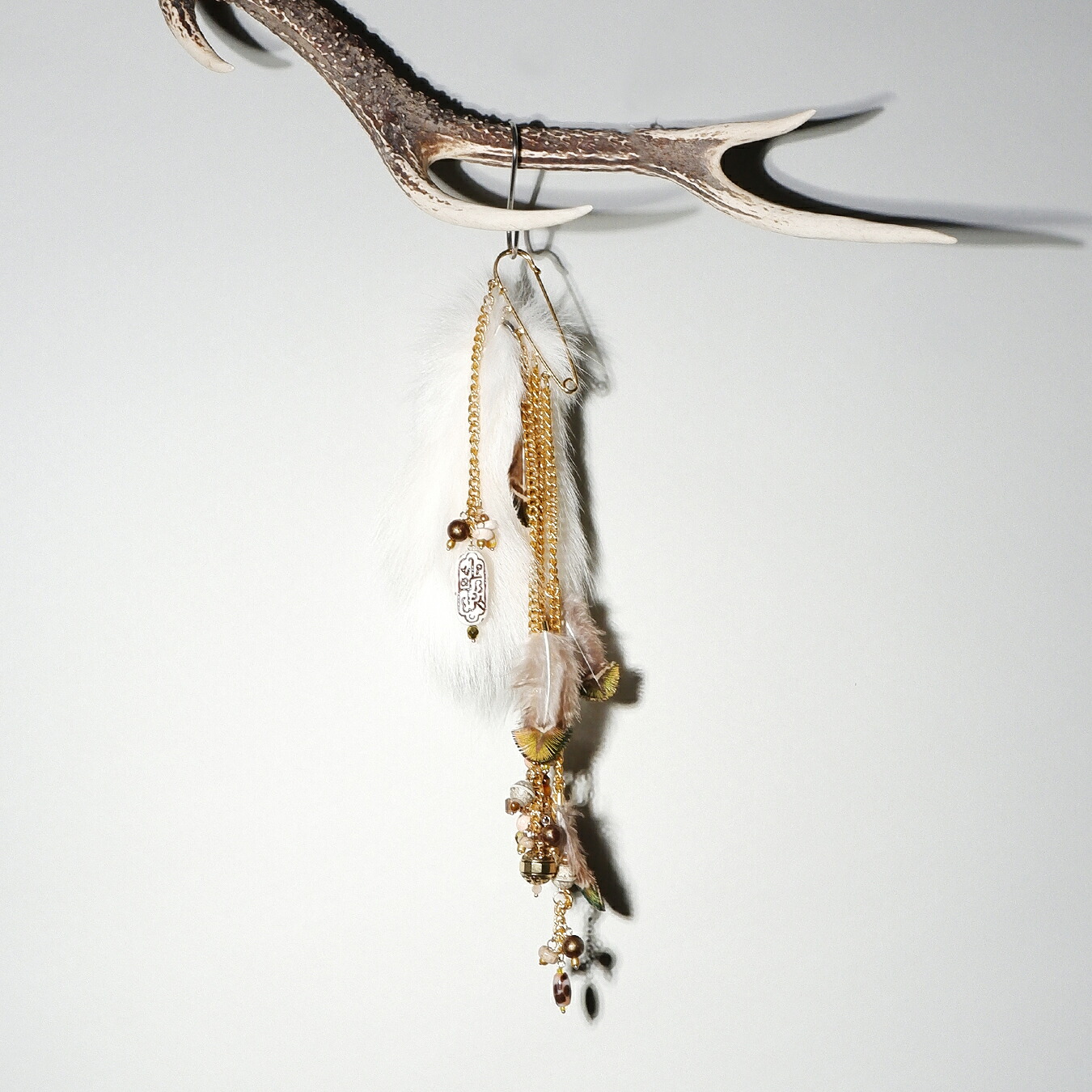 RN-122 / Ranunculus/ラナンキュラス/ Broochchain　 White/ブローチチェーン　ホワイト /アクセサリー/ACCESSORY/ジュエリー/JEWELRY