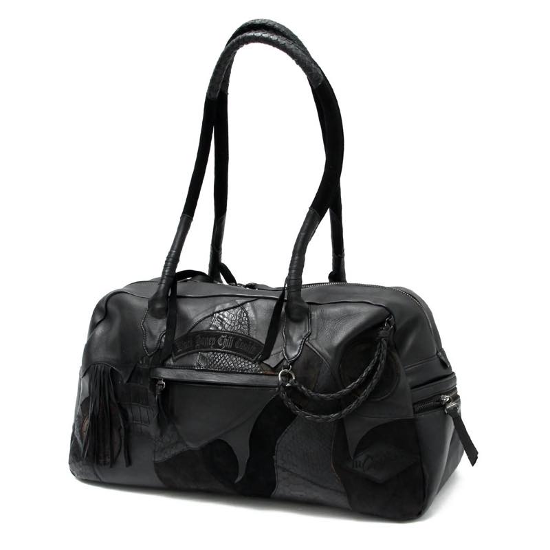 2902709 / BLACK HONEY CHILI COOKIE / Honey Pirate's Wappen Boston Bag / BLACK / GOODS