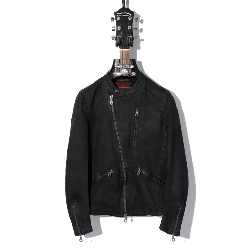Cherry Sunburst / 1161B301 / STRETCH KNIT LIKE DENIM RIDERS GARMENT BLACK PROCESSING / A:BLACK / チェリーサンバースト / TOPS /トップス
