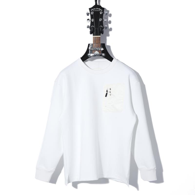 Cherry Sunburst / 1322コマーシャル002 / DOUBLE KNIT SWEATSHIRT OVERLOCK STITCHING / A:WHITE / チェリーサンバースト / TOPS /トップス