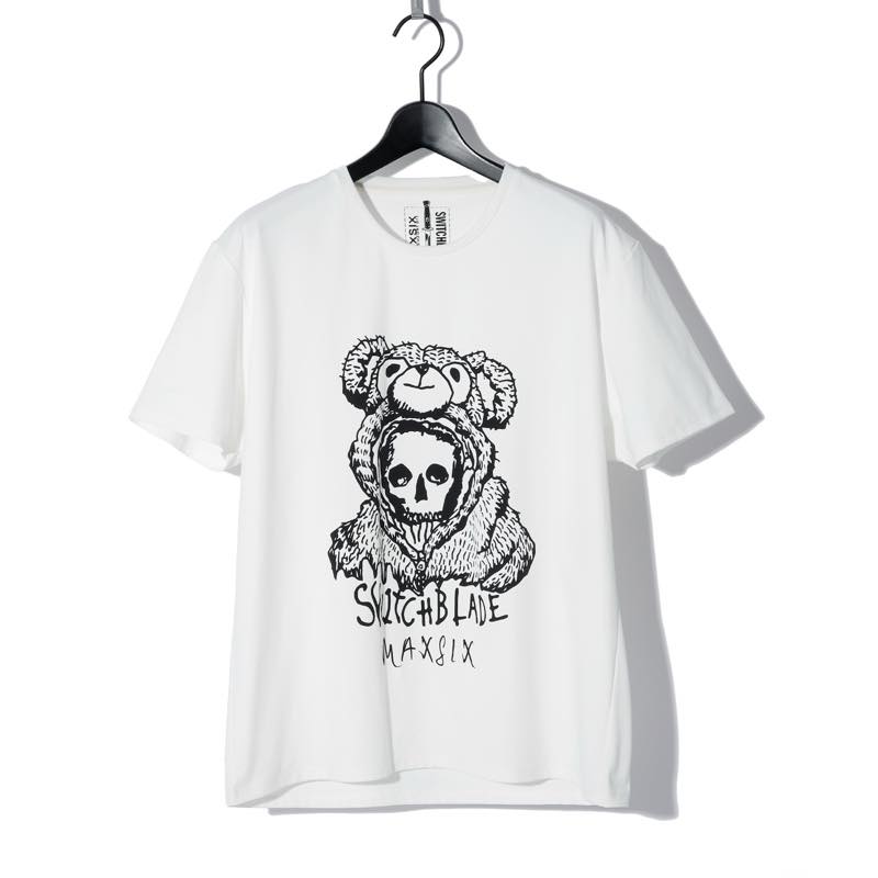 SWITCHBLADE / スイッチブレード / 1501911 / SWITCHBLADE × MAXSIX SKULL BEAR TEE  / WHITE /  トップス