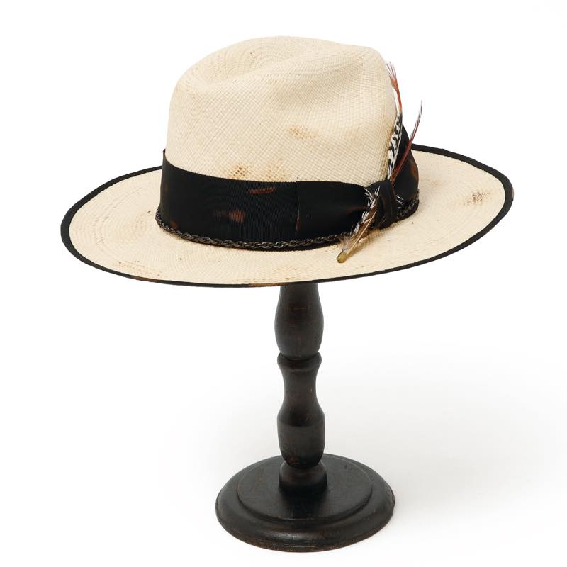triangles hat / tgh-108 / Feather Chain Western Hat / BEIGE / トライアングルズハット / ウェスタン / HANDMADE / かぶり笠 / UNISEX / ユニ一発やる