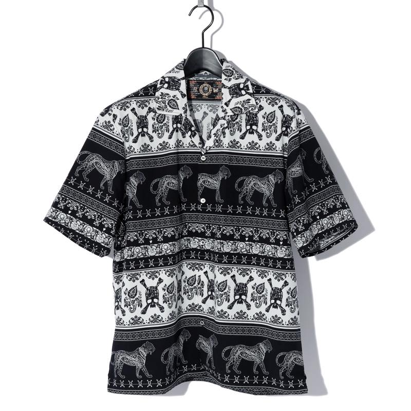 Roen / ロエン / 75036001 / ETHNIC HALF SLEEVE SH / TOPS / トップス / BLACK