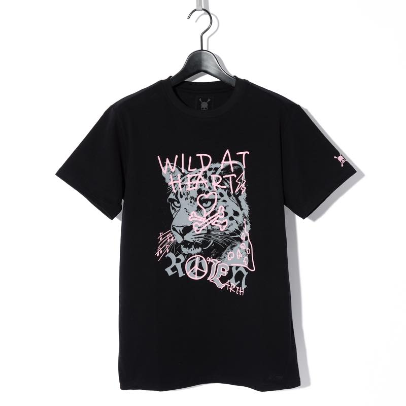 Roen / ロエン / 75047004 / WILD HEART GRAPHIC T / TOPS / トップス / BLACK