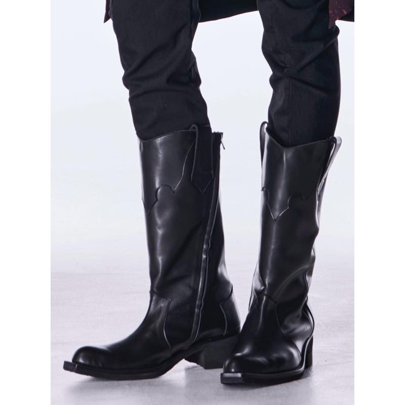 kiryuyrik / キリュウキリュウ/ 26AW先行予約(26年11月末以降お届け予定) / KW-HS71-760 / CowHide WesternBoots / Black｜ANRE-R SALON