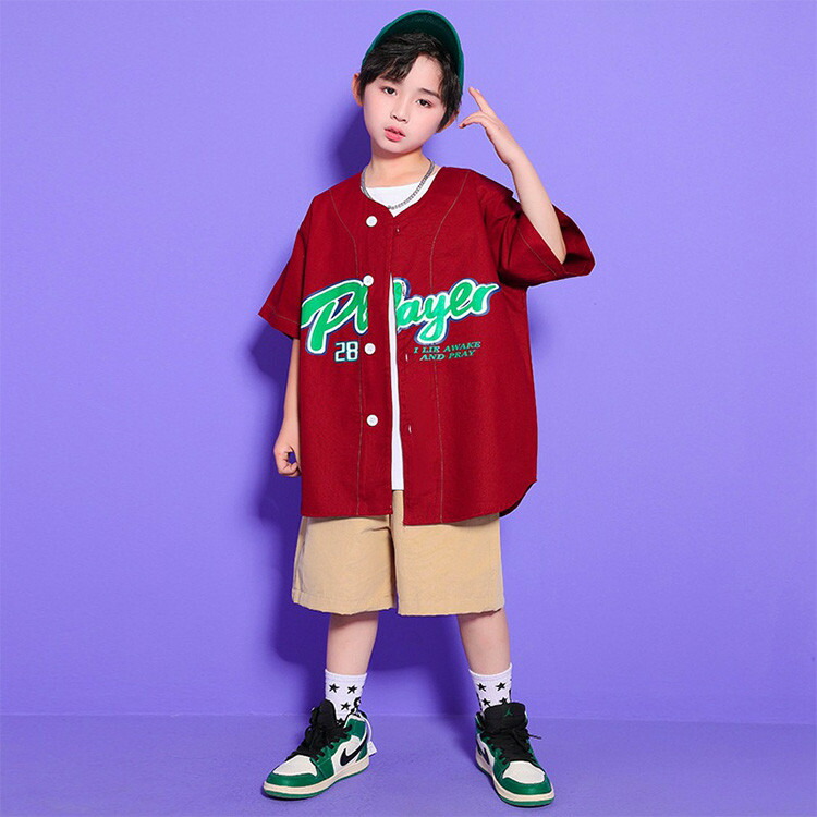 キッズダンス衣装 白 男の子 ガールズ ｔシャツ ハーフパンツ 子供服 ジャケット ヒップホップ 女の子 ダンス発表会