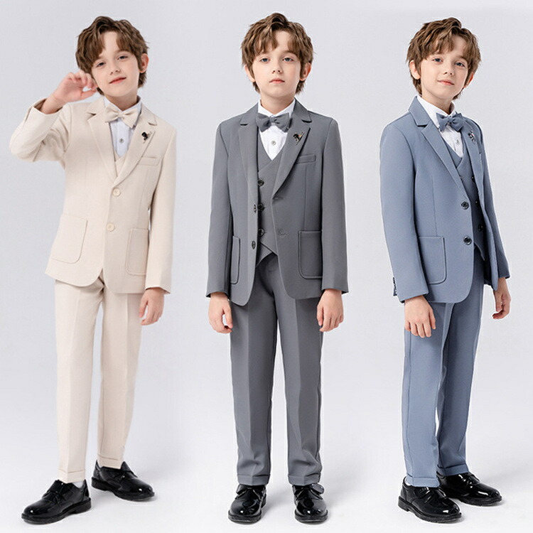 フォーマルスーツ セットアップ 男の子 フォーマル スーツ おしゃれ タキシード 子供服 キッズ 七五三 入学式 保育園 卒業式 卒園式 お受験 発表会 結婚式 冠婚葬祭 長袖 パンツ ズボン シャツ セットアップ ネイビー ブルー 90 100 110 120 130 140 150 160 170cm
