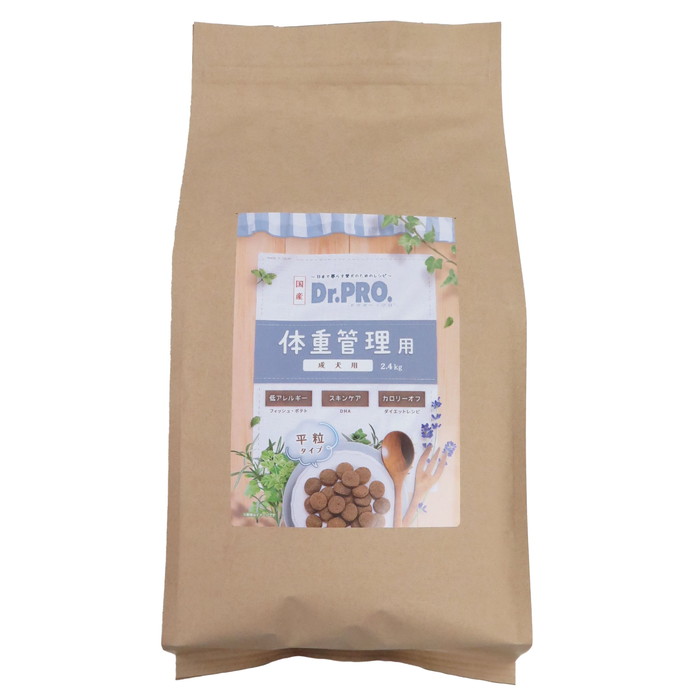 【ニチドウ】Dr.PRO. 体重管理用 2.4kg ☆ペット用品 【賞味期限:3ヵ月以上】 ※お取り寄せ商品