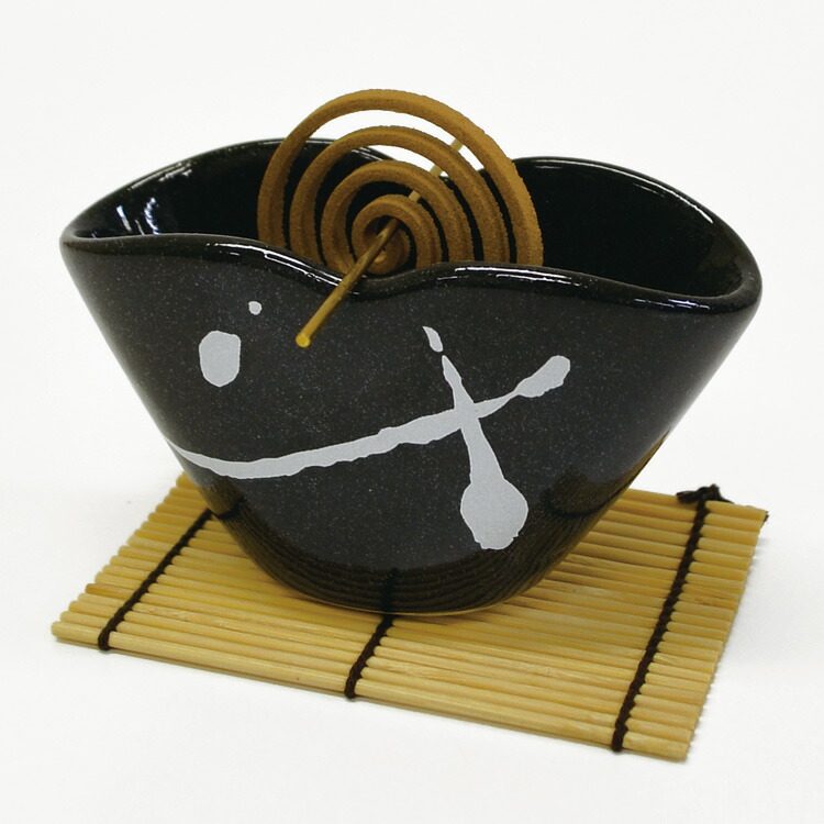 楽天市場】【薫寿堂】渦巻用香立[波のしずく/白] #3201【美濃焼】【香