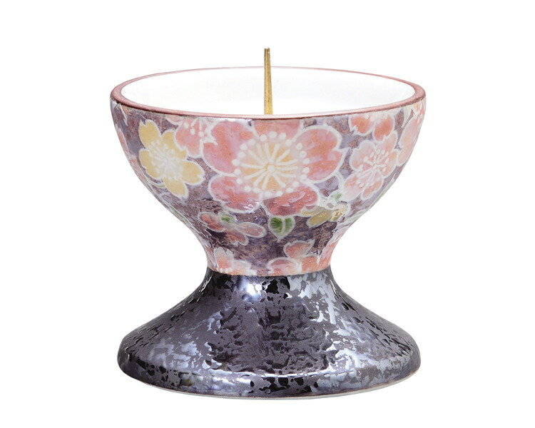 陶器製燭台 1匁～5匁用 陶器燭台 さくら – 大森和蝋燭屋