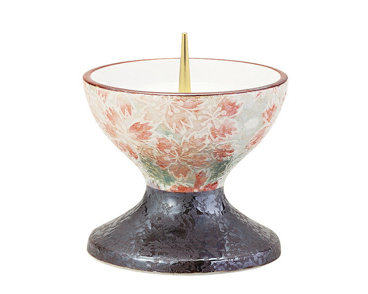 楽天市場】和ろうそく 透かし燭台 花（I）小 鍛冶工房弘光 ろうそく