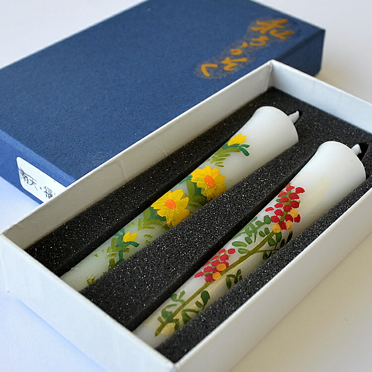 【絵蝋燭】和型　30号　2本入　まとめて7箱　御所車　プリント 和型洋蝋燭『和ろうそく【白/イカリ型/12号/2本入】現代和ロー