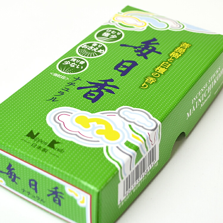 楽天市場】日本香堂「毎日香ナチュラル」菩提樹と白檀の香り 大型バラ