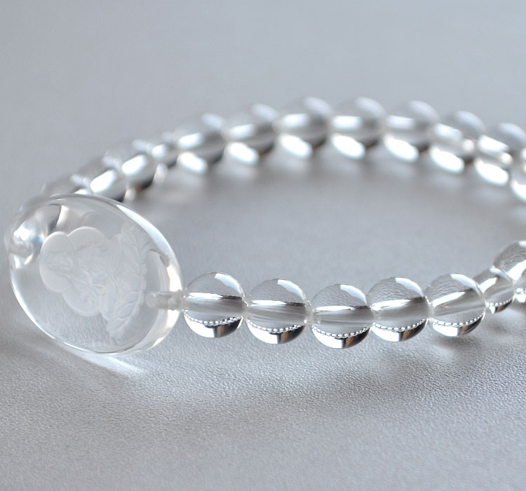 t.jun様御専用ブレスレット2本 楽天市場】【ネコポス便OK】【腕輪念珠】水晶十二支八体仏プレート付き