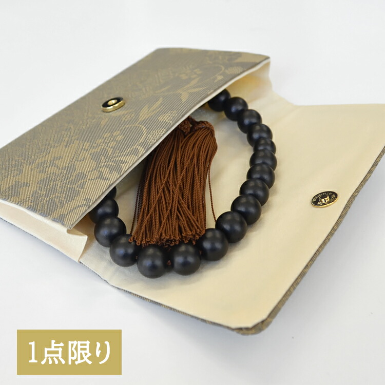 お念珠　珠数　男性用女性用　初盆　墓参り 楽天市場】【男性用数珠】栴檀〔せんだん〕22珠〔共仕立〕人絹房