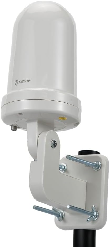 地デジアンテナ Antop テレビ受像機空中線 室外 50-65KM 傍受活動の領域 360度全針路傍受 空中線 高性能 TV空中線 据え付ける飾り気の無い USB式 小型軽さ ブースター・日本語取説付き添い人