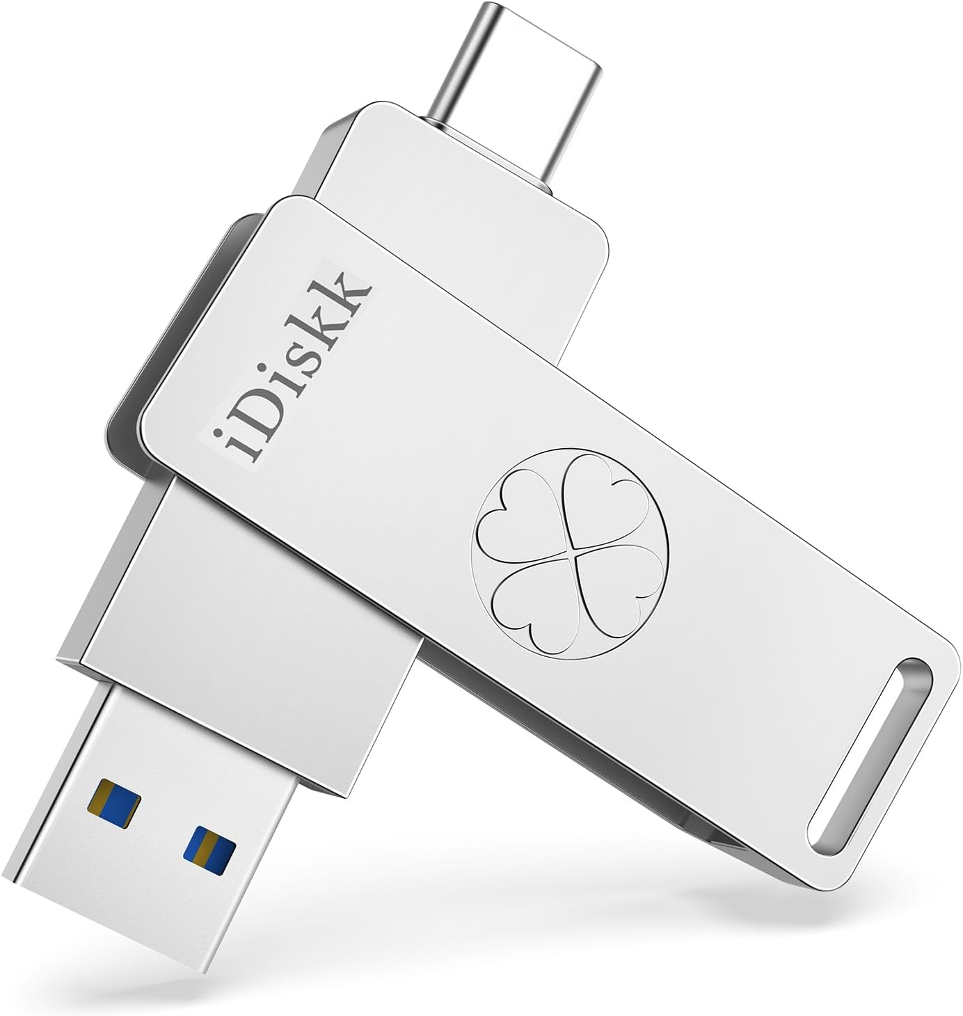 iDiskk 超高速ソリッドステート512GB iPhone16/15対応フラッシュメモリ USB3.2 Gen2 最大読取り速度500MB/s ハイスピード【USB3.2+Type-Cコネクタ搭載 専用APP使用と不使用二つ選択あり】OTG外付けUSBディスク スマートフォン外部ストレージ 高速データ転送
