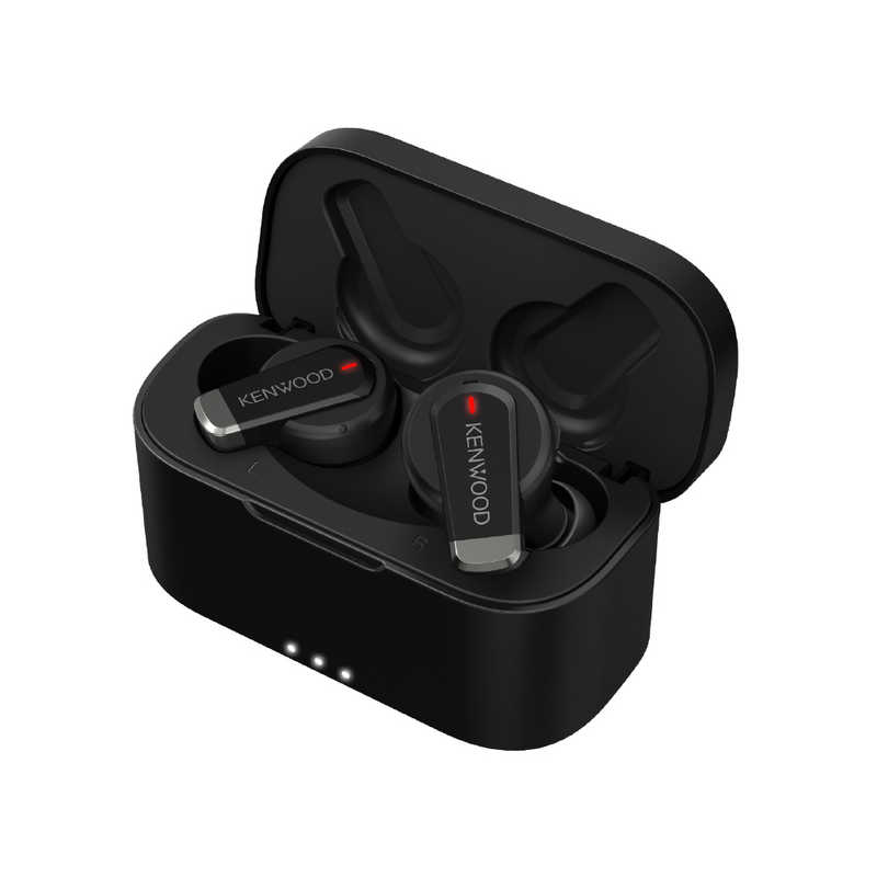 ケンウッド フルワイヤレスイヤホン 黒いこと Bluetooth ノイズキャンセリング相応う マルチポイント 遠隔操作・マイクロホン相応う オンライン話し合い KH-BIZ70T-B