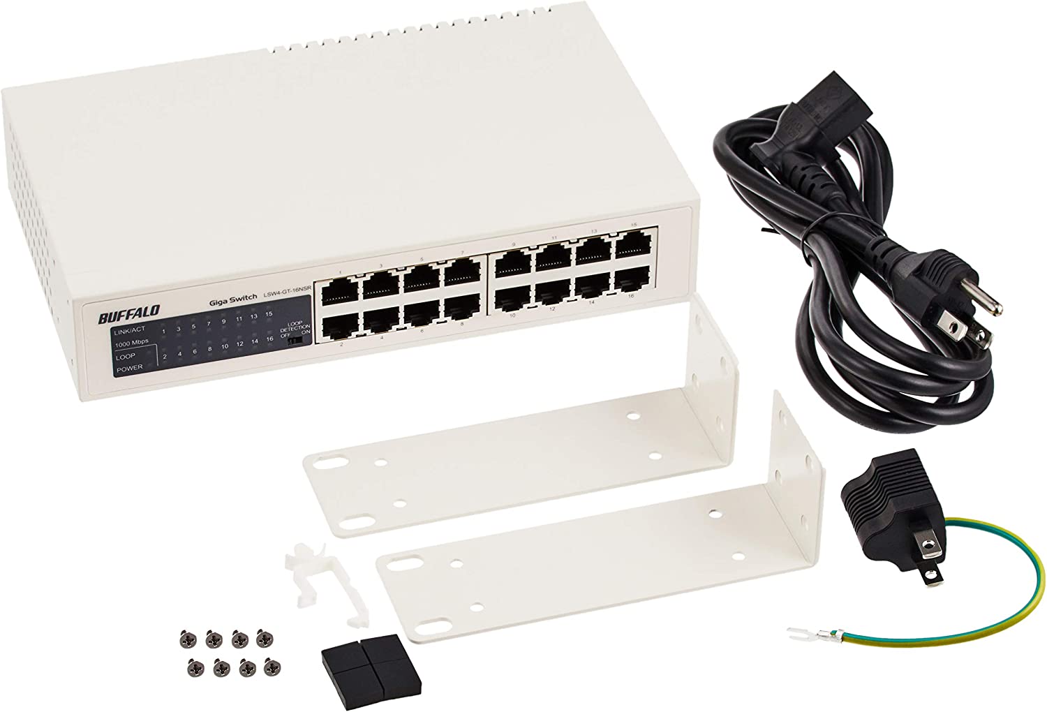 楽天市場】LSW4-GT-16NSR BUFFALO Giga対応 金属筺体 電源内蔵