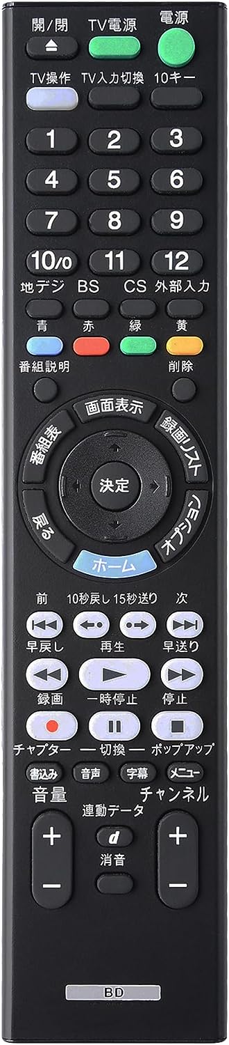 Sony ブルーレイレコーダー リモコン・ケーブル付き BDレコーダーリモコン（本体付属品） 商品一覧 | 製品付属品