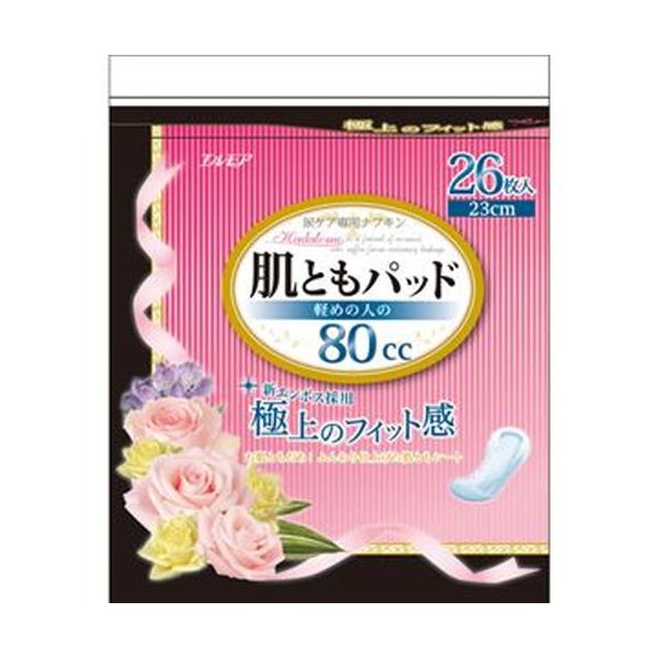 （まとめ）カミ商事 肌ともパッド 80竓 1容器に並べる（26枚）【×20書き割り】