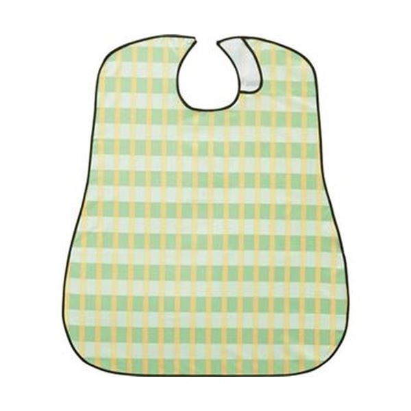 （まとめ）竹虎 ソフラピレンエプロンボーダーチェック 緑であること 1枚【×20書き割り】