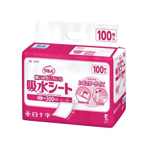 白十字 サルバ吸水シート3244 100枚入6P 19122