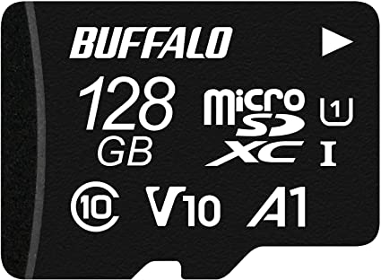 バッファロー microSD 128GB 100MB/s UHS-1 U1 Nintendo Switch / ドライブレコーダー 対応 V10 A1 IPX7 Full HD データ復旧サービス対応 RMSD-128U11HA/N｜安心のYOSI　店