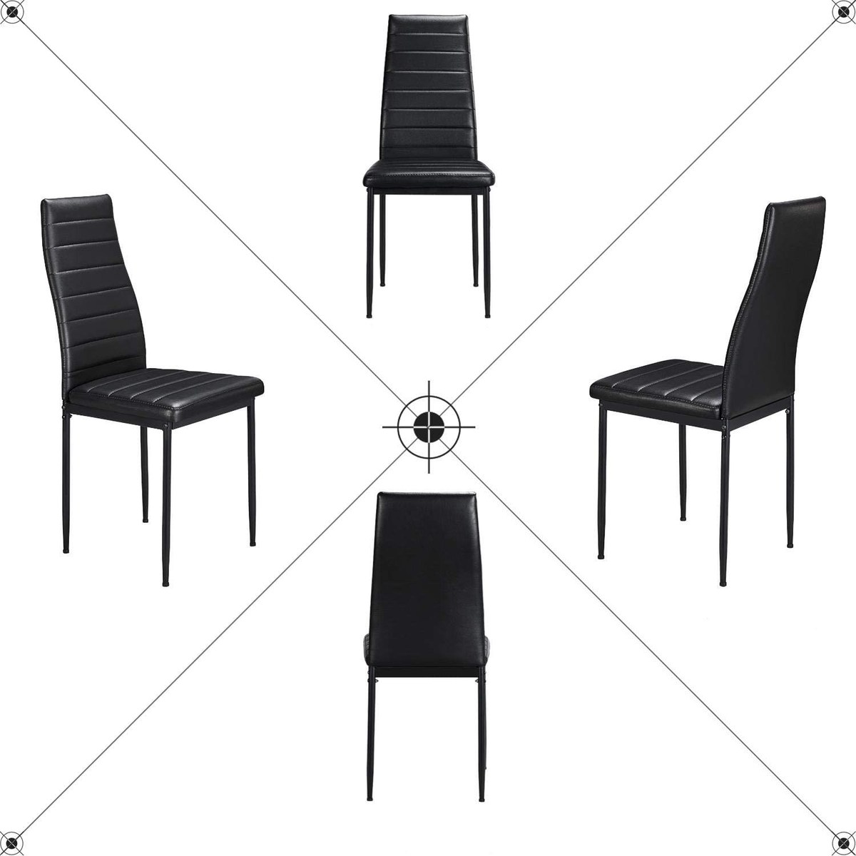 送料無料 ダイニング3点セット 北欧 ダイニングテーブルセット 2人掛け 幅1 ダイニングテーブル 黒 ガラス 食卓 椅子セット ダイニングチェア4脚 Puレザー 会議用テーブルセット おしゃれ モダン 料理店 カフェ 2人用 ブラック septicin Com