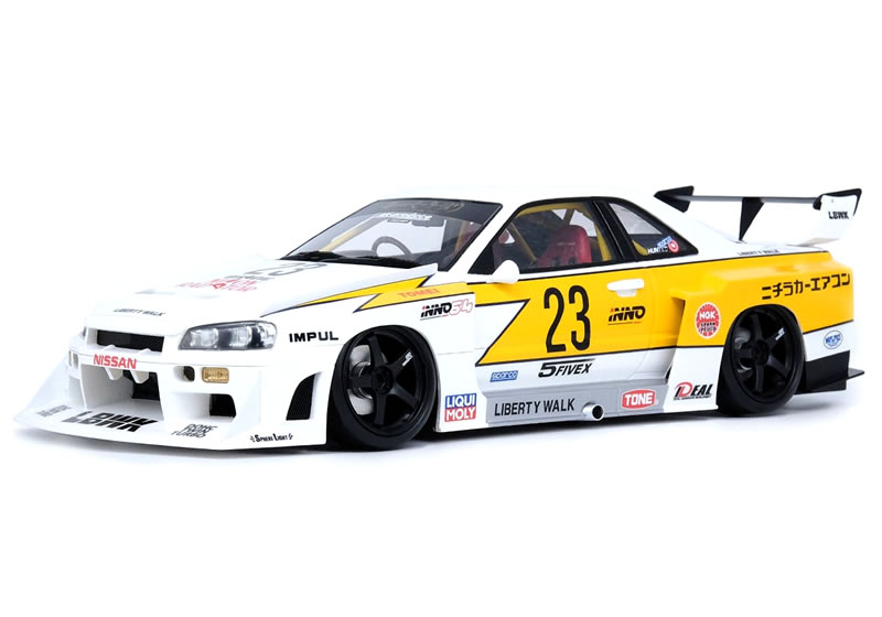 楽天市場】INNO 1/18 日産 スカイライン GT-R (R34) #23 LBWK